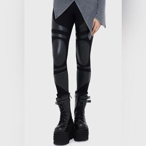 killstar voidclash trousers leggings goth size medium